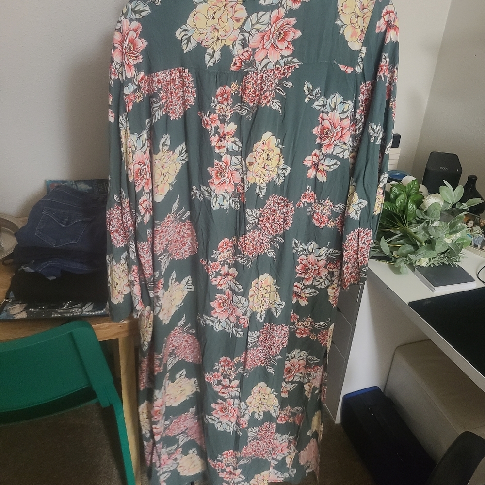 Long sheer cardigan